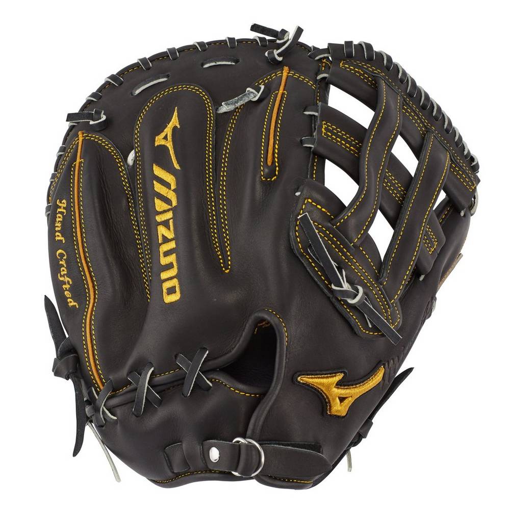 Womens Mizuno Pro First Base 13" Baseball Catchers Mitt Black Philippines (PUOYDS652)